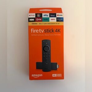 Amazon Orange Streaming Device Box with Black Remote Image